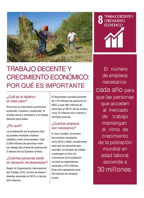 Trabajo Decente Y Crecimiento Economico Trabajo Decente Y Crecimiento