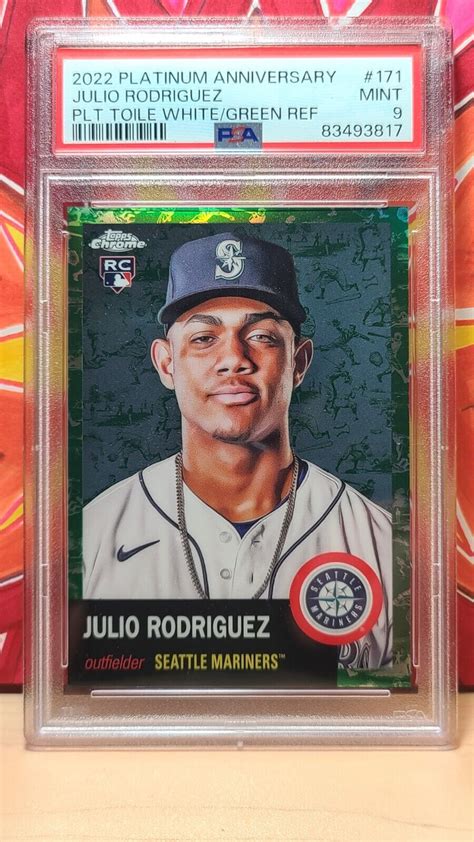 Topps Chrome Platinum Anniversary Julio Rodriguez Toile White