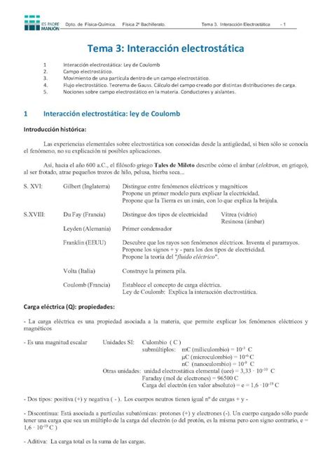 Pdf Tema Interacci N Electrost Tica Una Fuerza