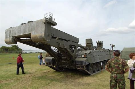 titan armoured vehicle launcher bridge avlb  military photo