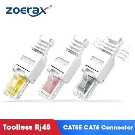 ZoeRax 1 Szt Beznarz Dziowe Z Cze RJ45 Dla UTP CAT6A CAT6 CAT5E Bez