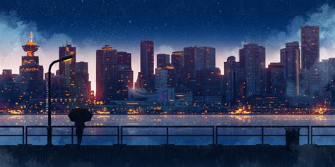 Aesthetic Anime City Wallpapers - Top Free Aesthetic Anime City ...