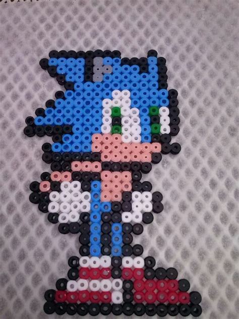 Sonic The Hedgehog Perler Bead Art