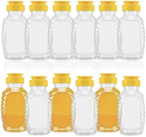 Amazon Lainrrew Honey Jars Pcs Plastic Honey Bottles Clear