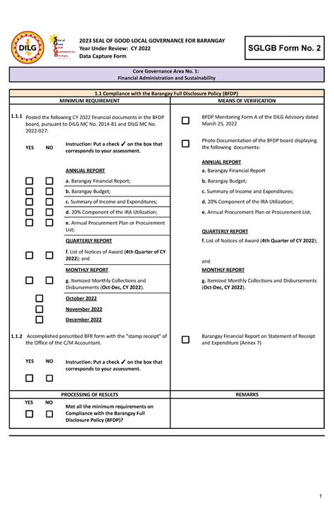 Final Sglgb Form Data Capture Form Seal Of Good Local