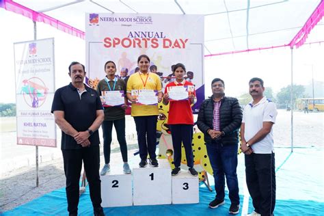 Neerja Modi Schools Annual Sports Festival Organized Winners Awarded