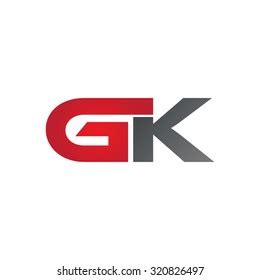 Gk Company Linked Letter Logo Stock Vector (Royalty Free) 320826497 | Shutterstock