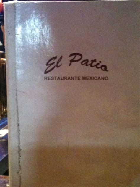 El Patio Mexican Restaurant Menu - Urbanspoon/Zomato