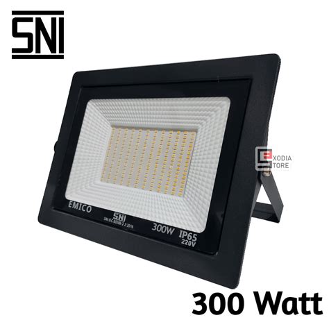 Jual Emico Lampu Sorot Smd Led 300 Watt Sni Ip65 Lampu Tembak Floodlight Utk Panggung Outdoor