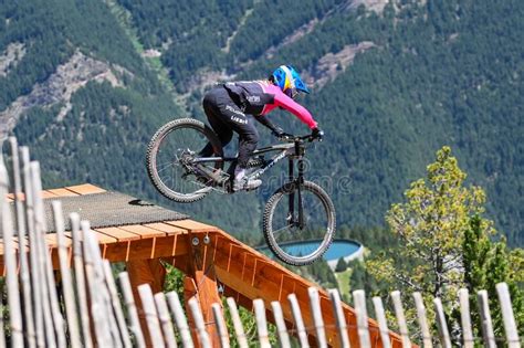 Rider Pais In Action During The Women S Downhill Training Of The Uci