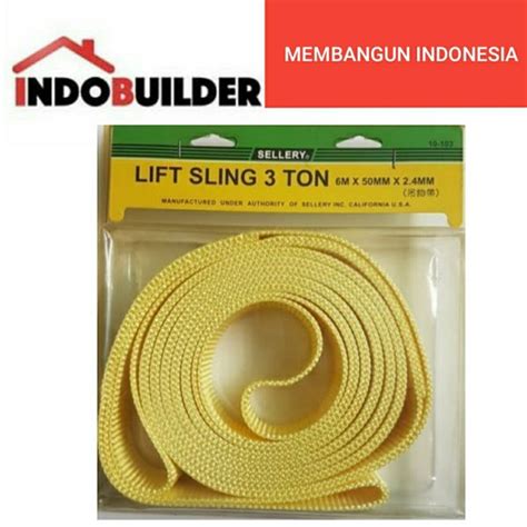 Jual SELLERY LIFT SLING 3 TON X 6 METER WEBBING SLING TALI ANGKAT