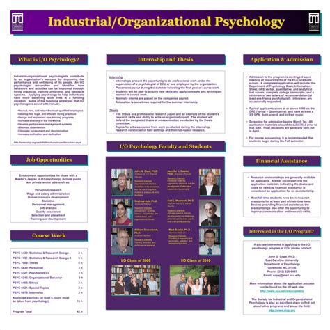 Industrial/Organizational Psychology