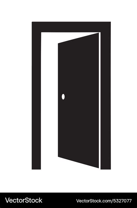 Door open Royalty Free Vector Image - VectorStock