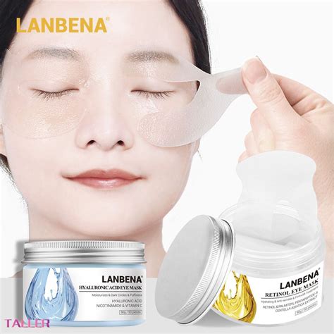 Retinol Eye Masks Hyaluronic Acid Moisturizing Eye Patches Serum Anti