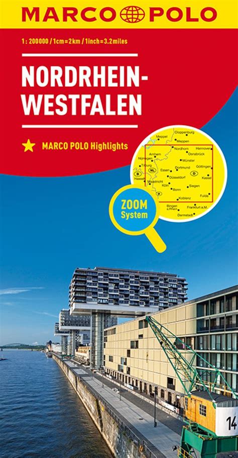 Marco Polo Regionalkarte Deutschland Nordrhein Westfalen