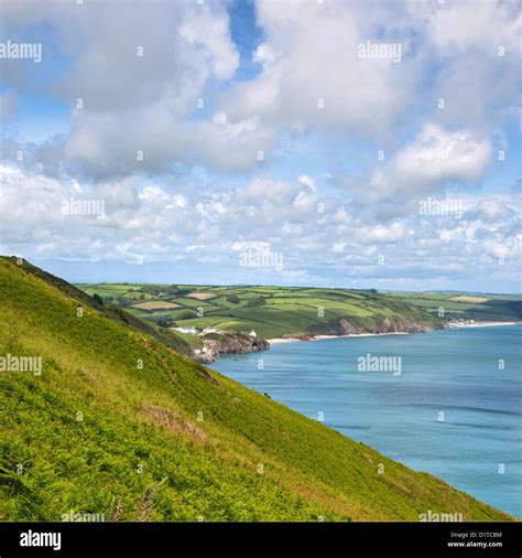 Devonshire Coastline in Summer Stock Photo - Alamy