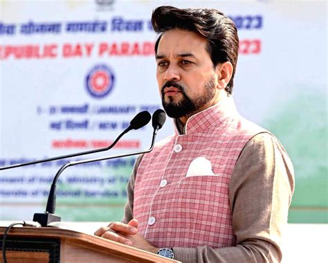 New Delhi Union Minister Anurag Thakur At Nss Republic Day Camp