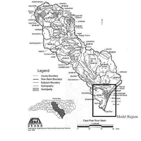 Cape Fear River Basin North Carolina Usa Download Scientific Diagram