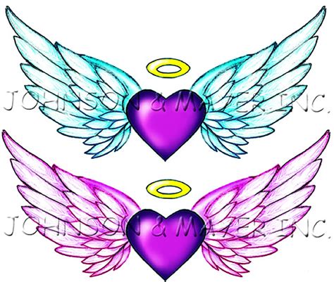 Heart With Wings And Halo - ClipArt Best