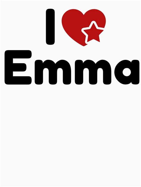 I Love Emma I Heart Emma Soul Mate Essential T Shirt By Micha75muc