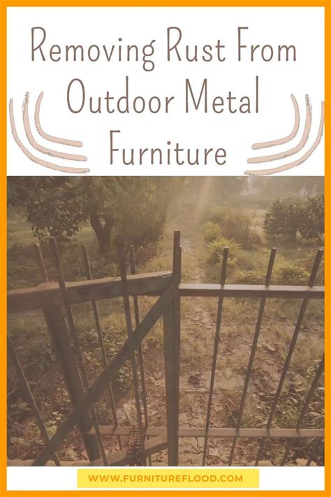 Removing rust from outdoor metal furniture [Video] | Metal patio ...