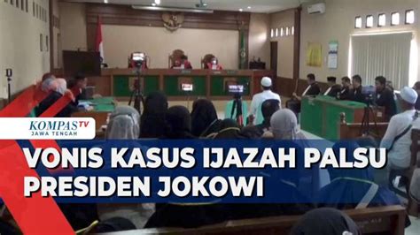 Vonis Kasus Ijazah Palsu Presiden Jokowi