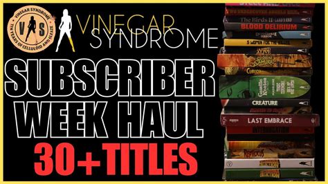 Vinegar Syndrome Subscriber Week Haul Titles Youtube