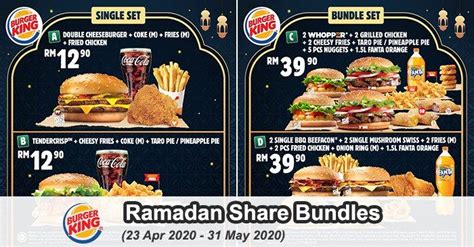 Burger King Ramadan Share Bundles Promotion April May