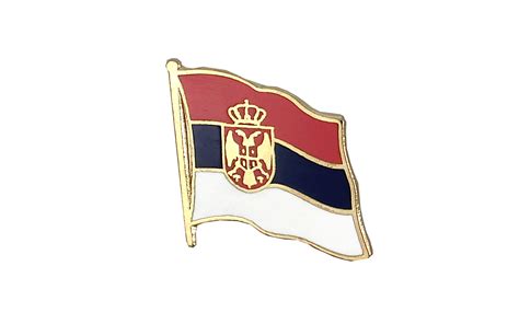 Serbien Mit Wappen Flaggen Pin X Cm Maxflags Flaggenplatz De