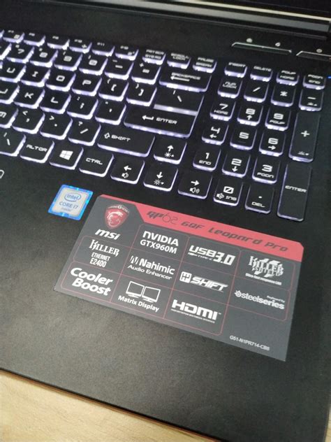 Msi Gaming Laptop Gp Qf Leopard Pro I Gb Computers Tech