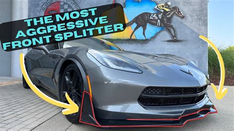 How To Install C7 Corvette Stage 3 5 Extended Front Splitter Lip By EOS