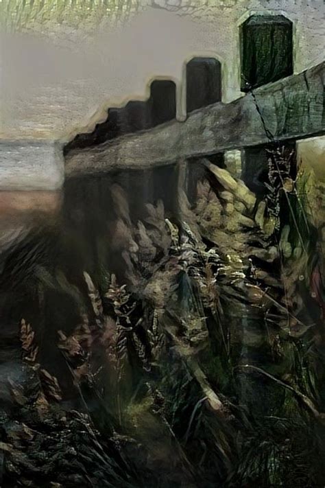 Dystopian Fantasy Fence Landscape Wallpaper Deepdream Https