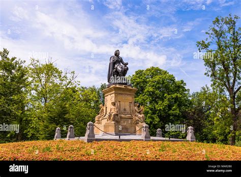 Statue of Joost Van Den Vondel in Vondelpark, Amsterdam, Netherlands ...