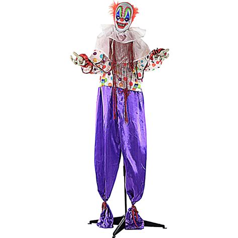 Buy Haunted Hill Farm Life Size Y Animatronic Talking Clown With Motion Touch Activated Lights