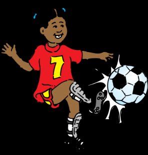 Girl playing Soccer clip art / Soccer Girls USA