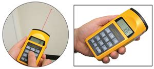 Ultrasonic Distance Measure Meter Laser Pointer Feet Meter