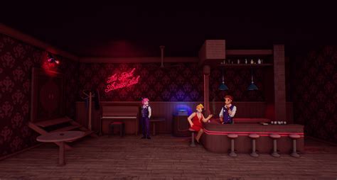 Artstation The Red Strings Club 3d Environment Fanart