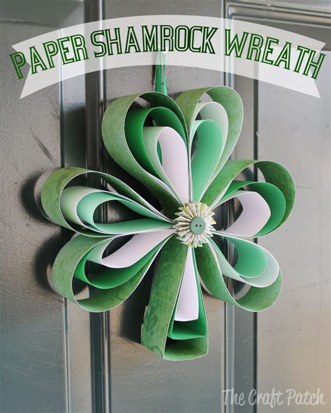 Construction Paper Shamrock Crafts St Patrick Craft Make Easy Patricks