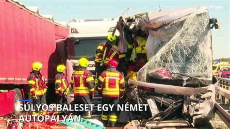 Súlyos baleset egy német autópályán video Dailymotion