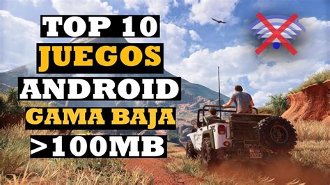 TOP 10 MEJORES JUEGOS para ANDROID GAMA BAJA sin conexión OFFLINE y