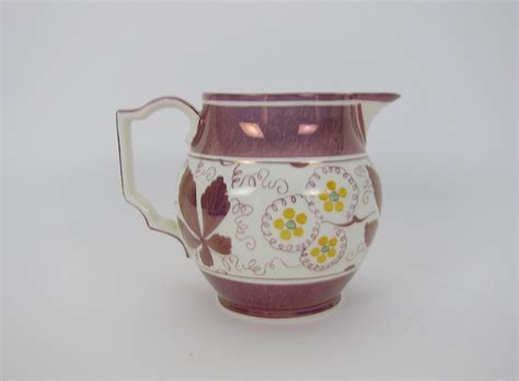 Gray S Pottery Stoke On Trent Hand Painted Lusterware Pitcher At