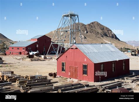 Views Of The Tonopah Historic Mining Park In Nevada Stock Photo Alamy