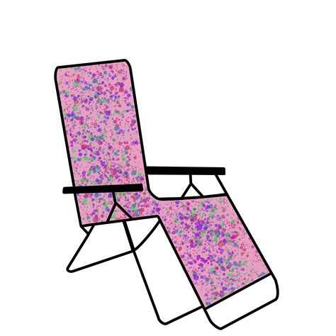 Lawn Chair Clipart Svg Transparent Background Full Color Etsy