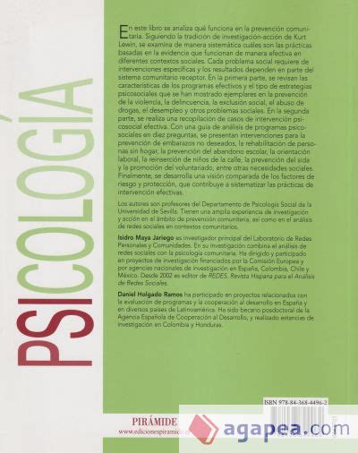 Que Funciona En La Prevencion Comunitaria Isidro Maya Jariego Daniel