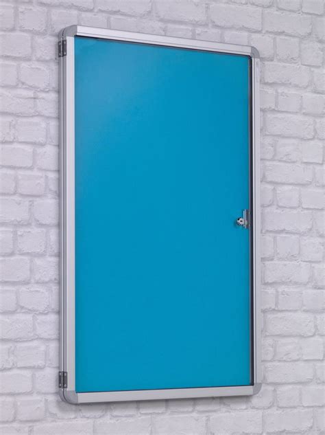 Spaceright Single Door Tamperproof Noticeboard 600 X 900mm Office