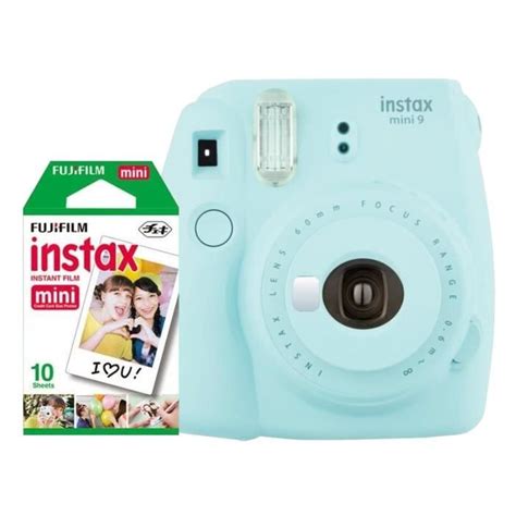 Fujifilm Instax Mini Bleu Givr Pellicules Couleurs Cdiscount