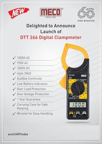 Meco Dtt Digit Counts A Ac Manual Ranging Digital