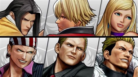 KOF XV DLC Fights Team Garou Vs Team South Town YouTube