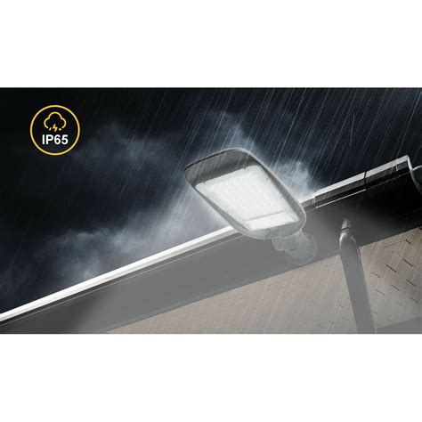 LED Straatlamp Straatverlichting Aigi Animo 50W Helder Koud Wit