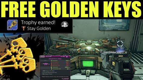 Borderlands 3 How To Get Golden Keys Free Golden Keys Youtube